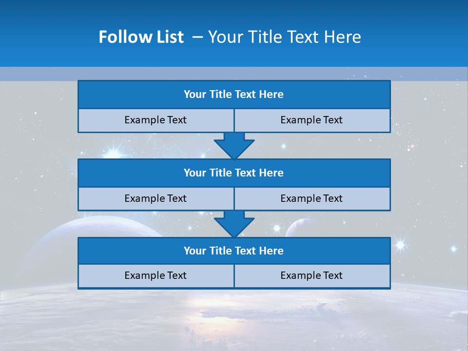 Ufo Background Cosmos PowerPoint Template
