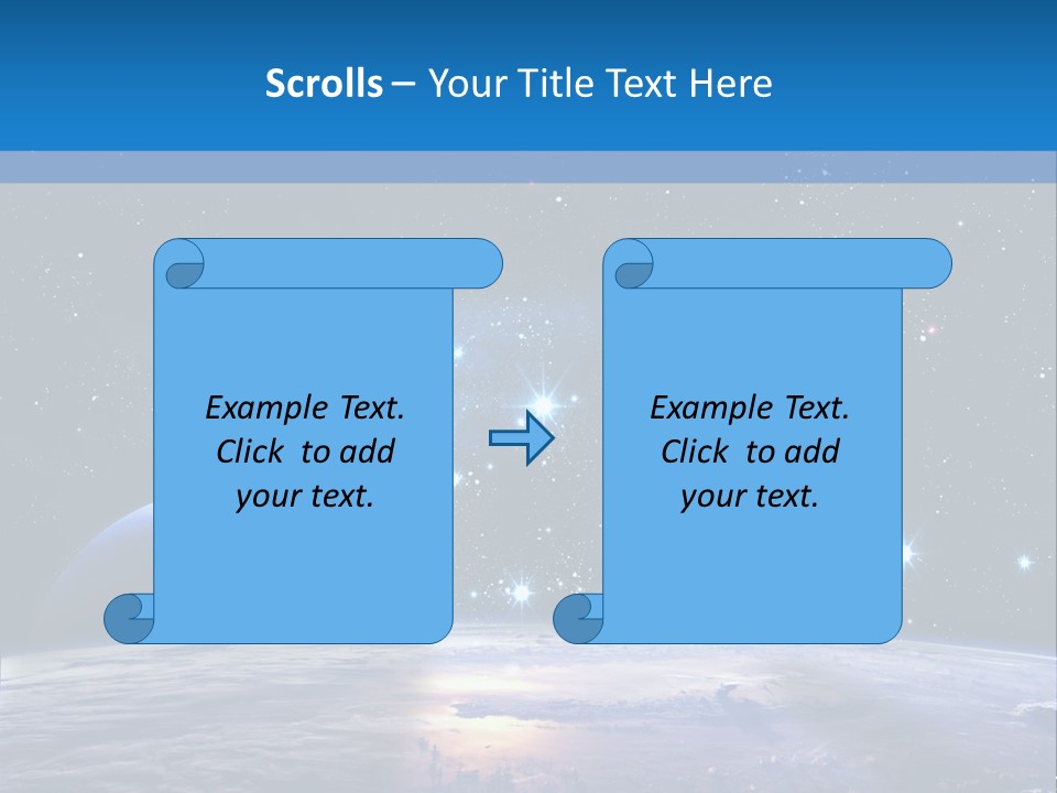 Ufo Background Cosmos PowerPoint Template