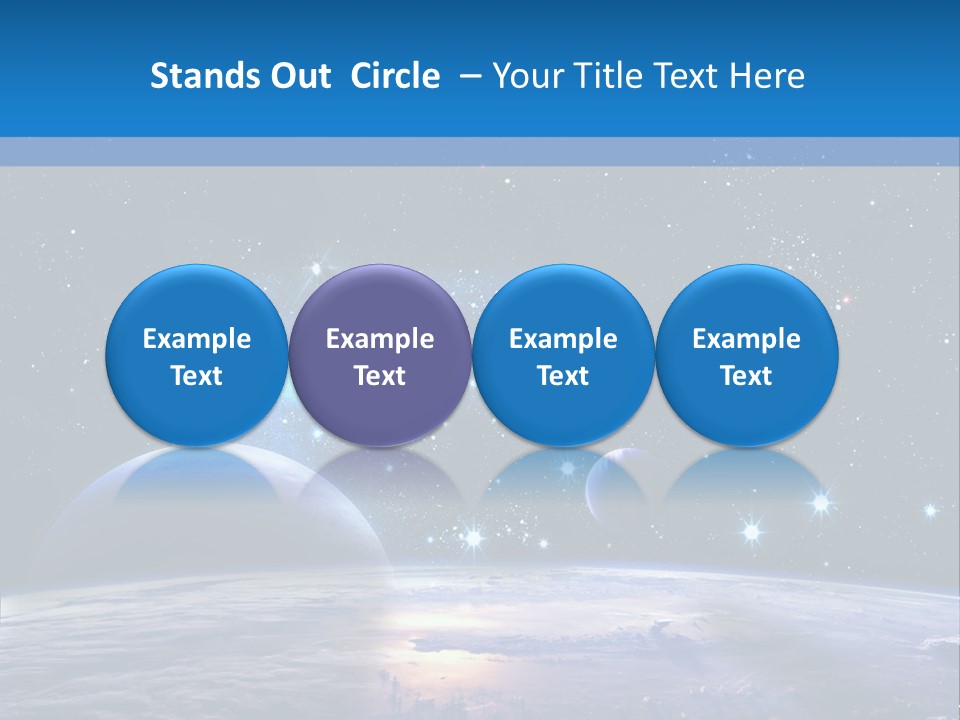 Ufo Background Cosmos PowerPoint Template