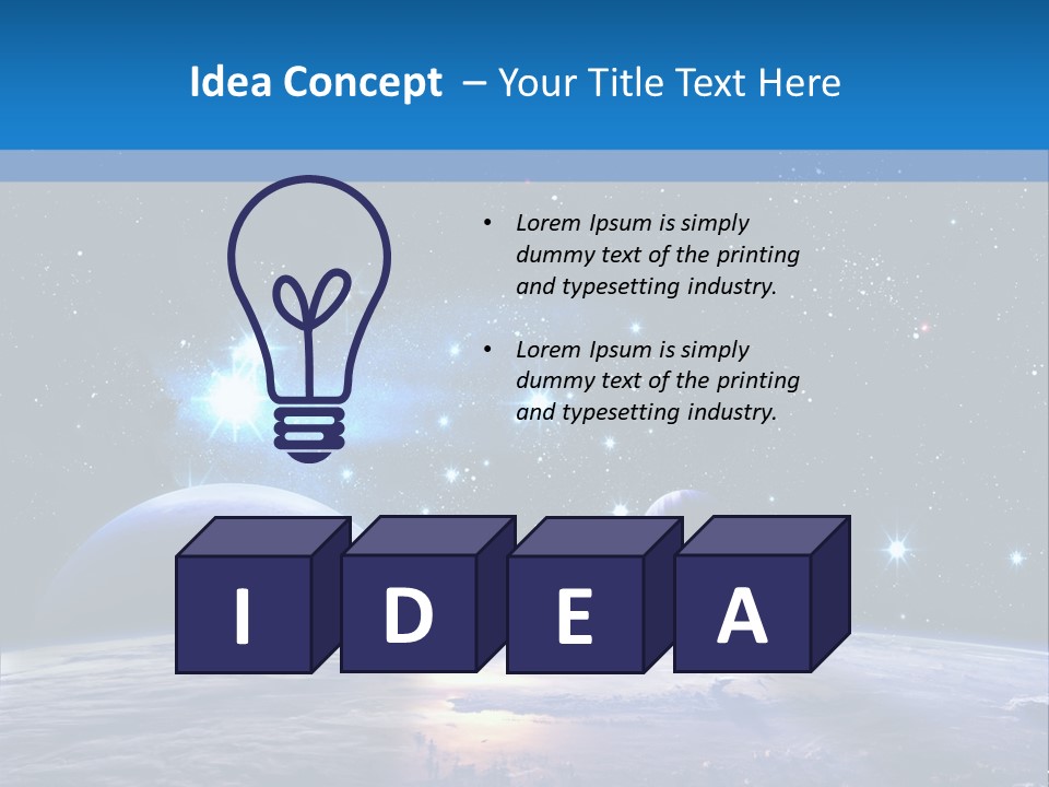 Ufo Background Cosmos PowerPoint Template