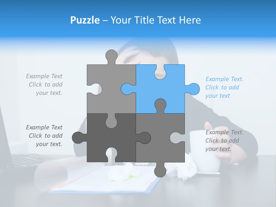 Businesswoman Business Secretary PowerPoint Template