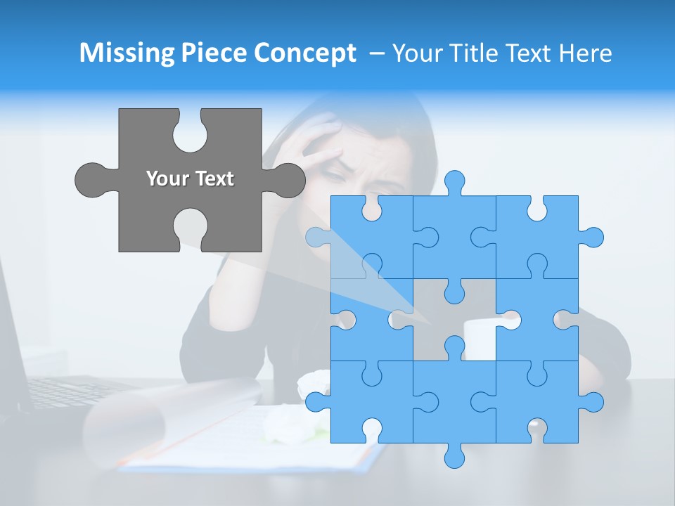 Businesswoman Business Secretary PowerPoint Template