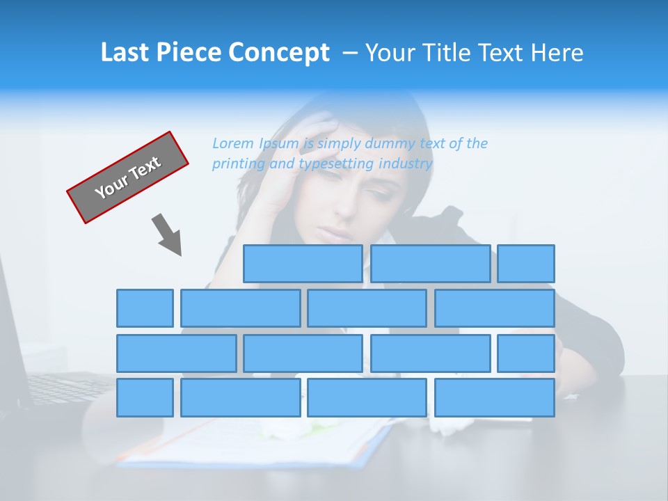 Businesswoman Business Secretary PowerPoint Template