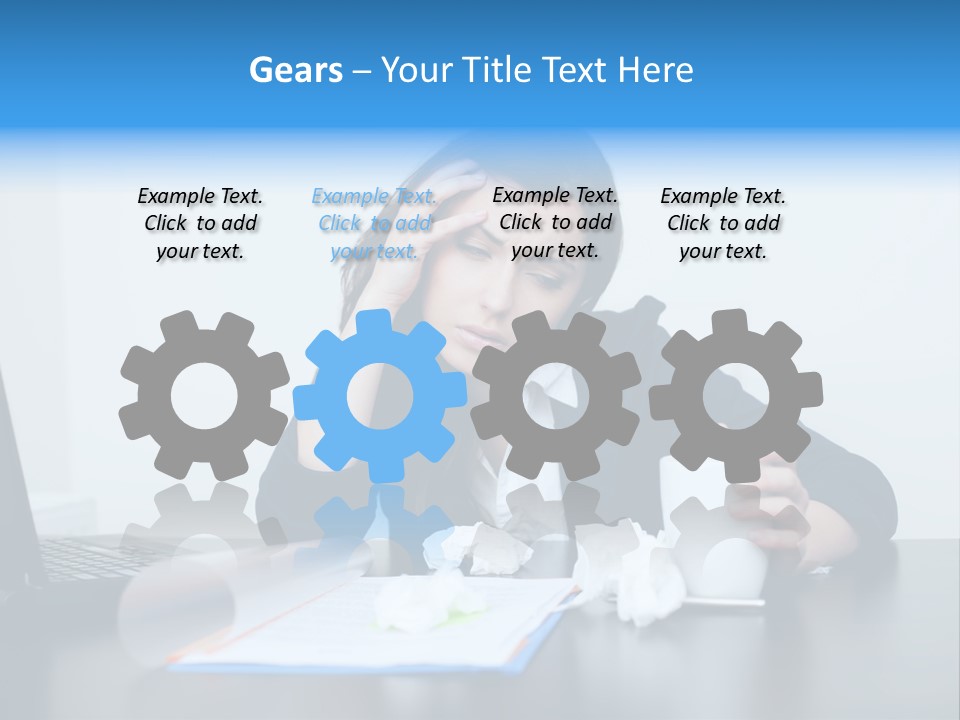 Businesswoman Business Secretary PowerPoint Template