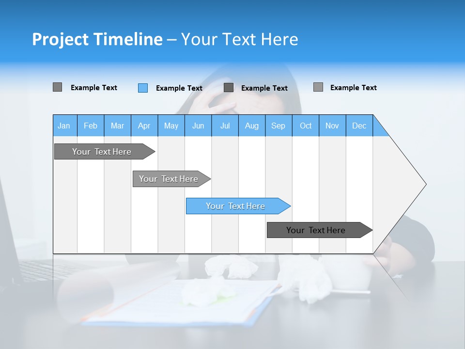 Businesswoman Business Secretary PowerPoint Template