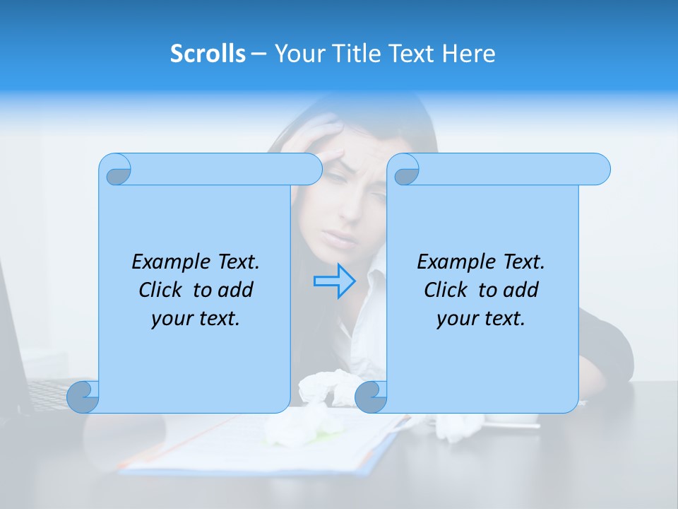 Businesswoman Business Secretary PowerPoint Template