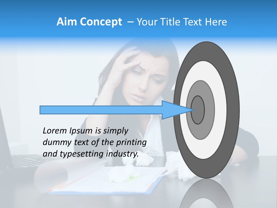 Businesswoman Business Secretary PowerPoint Template