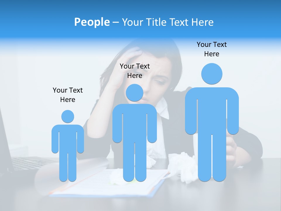 Businesswoman Business Secretary PowerPoint Template