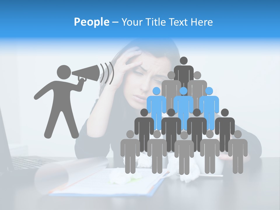 Businesswoman Business Secretary PowerPoint Template