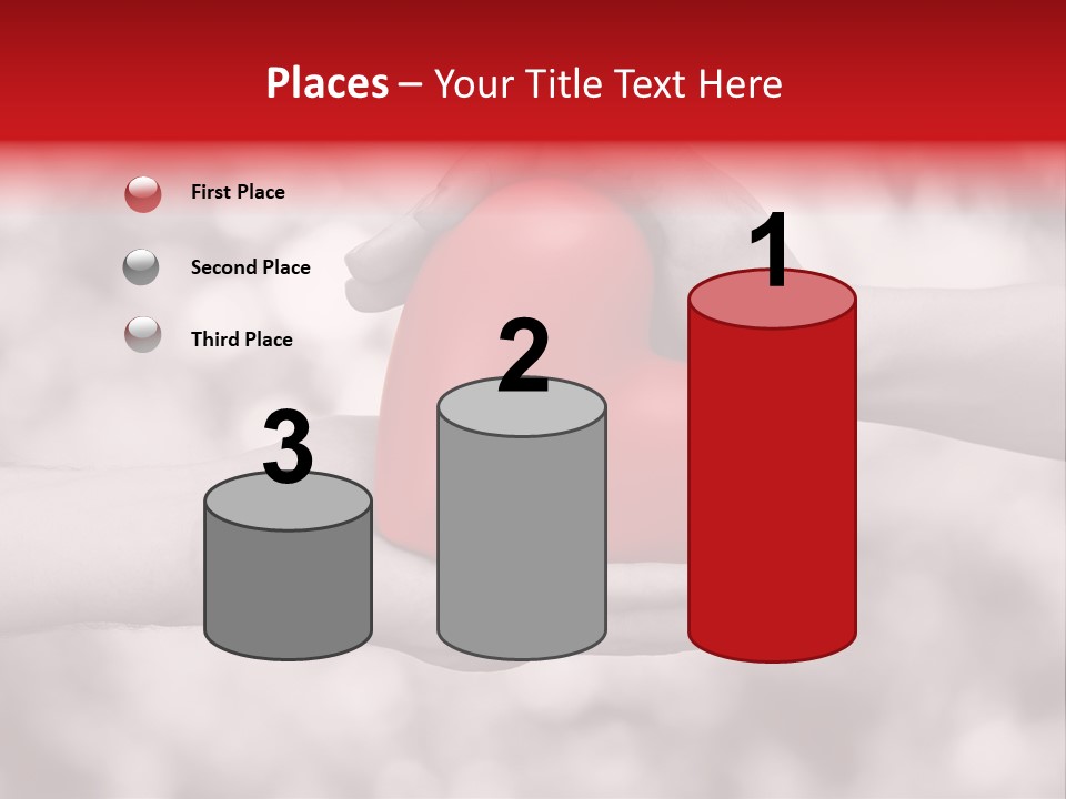 Man Beloved Finger PowerPoint Template