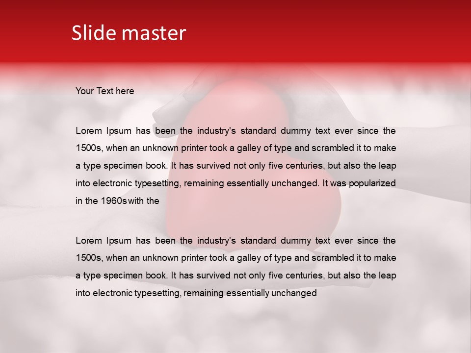 Man Beloved Finger PowerPoint Template