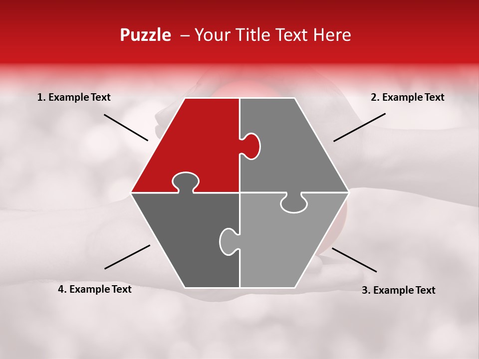 Man Beloved Finger PowerPoint Template