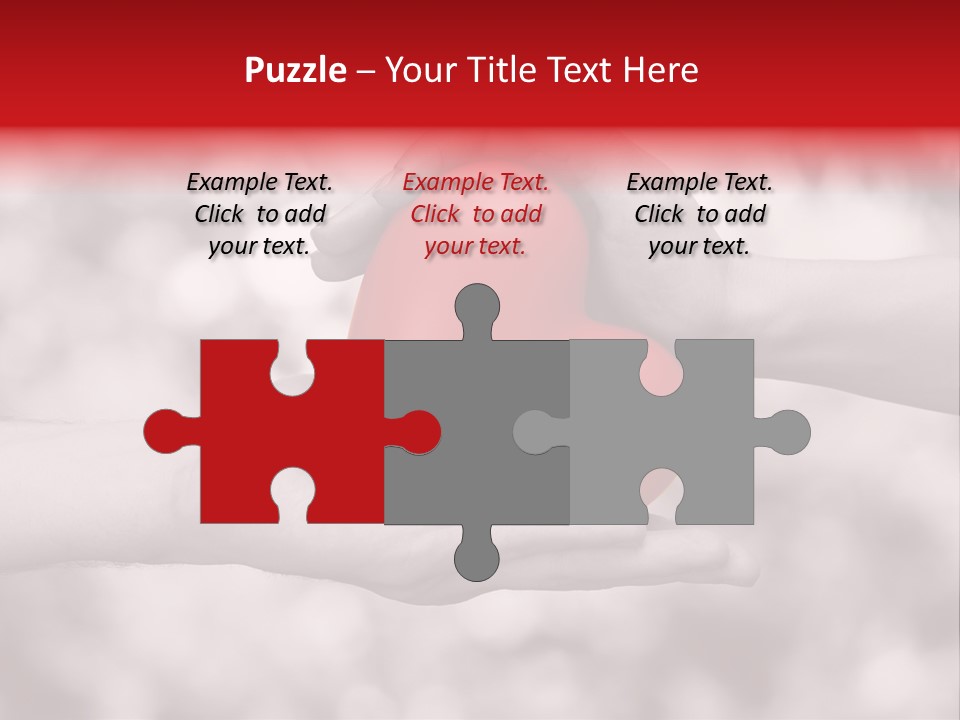 Man Beloved Finger PowerPoint Template