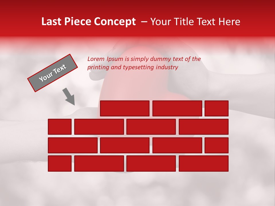 Man Beloved Finger PowerPoint Template