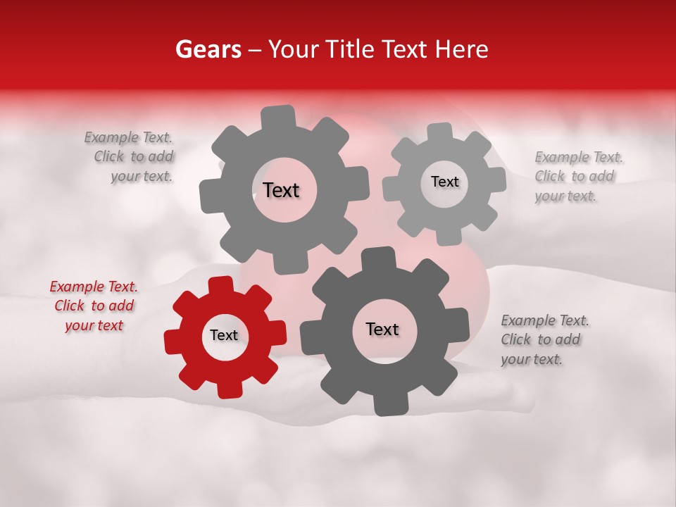 Man Beloved Finger PowerPoint Template