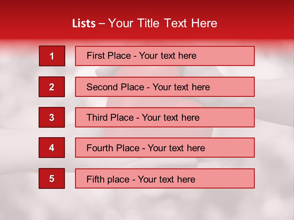Man Beloved Finger PowerPoint Template