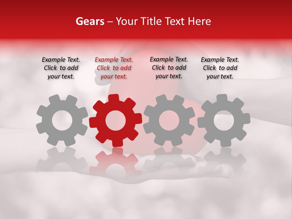 Man Beloved Finger PowerPoint Template