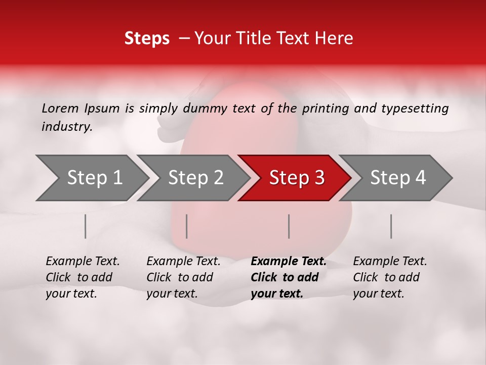 Man Beloved Finger PowerPoint Template