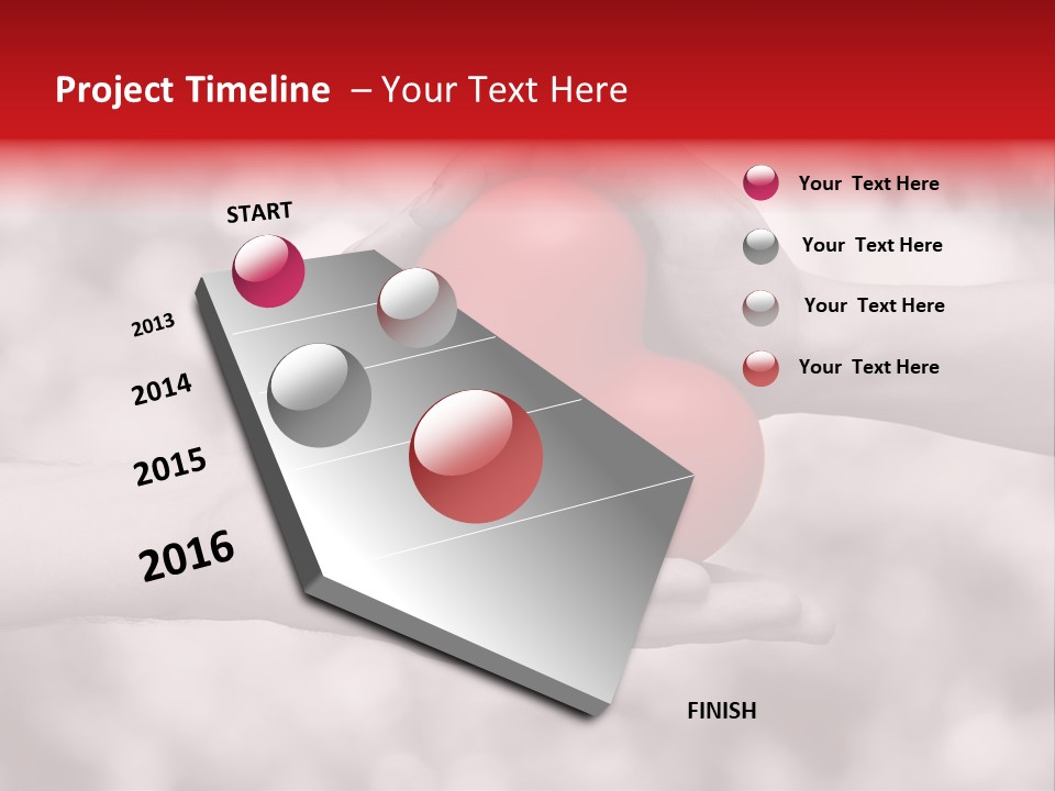 Man Beloved Finger PowerPoint Template