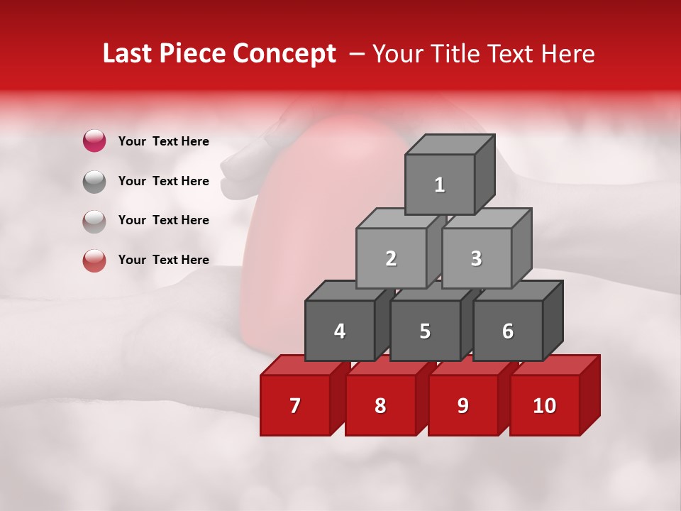 Man Beloved Finger PowerPoint Template