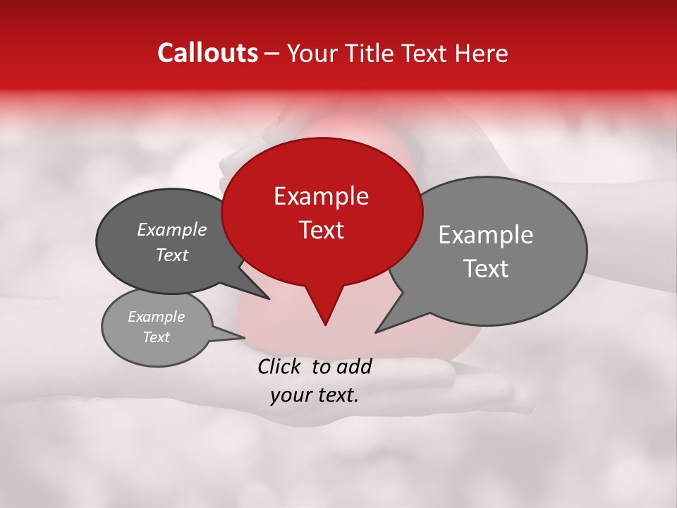 Man Beloved Finger PowerPoint Template