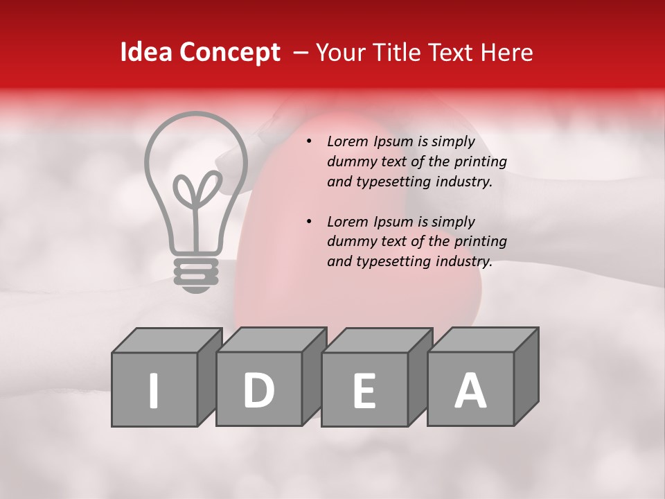 Man Beloved Finger PowerPoint Template