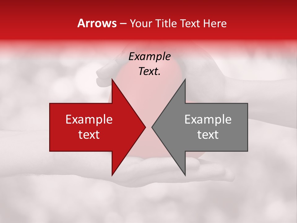 Man Beloved Finger PowerPoint Template