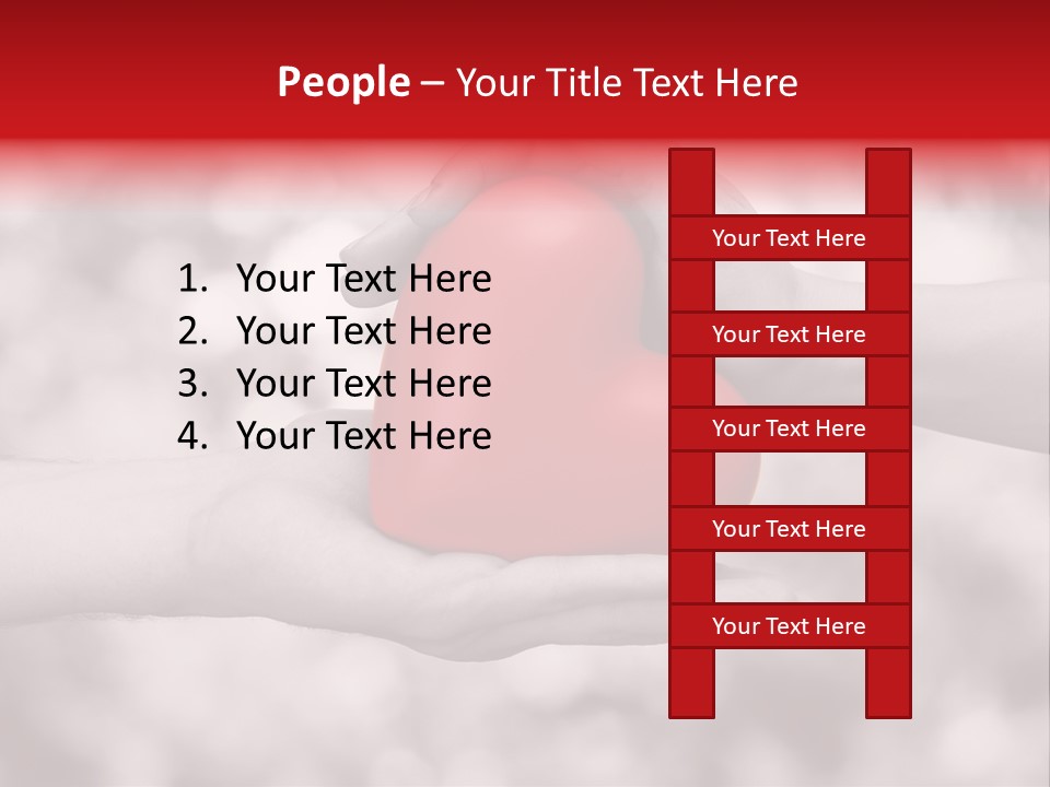 Man Beloved Finger PowerPoint Template