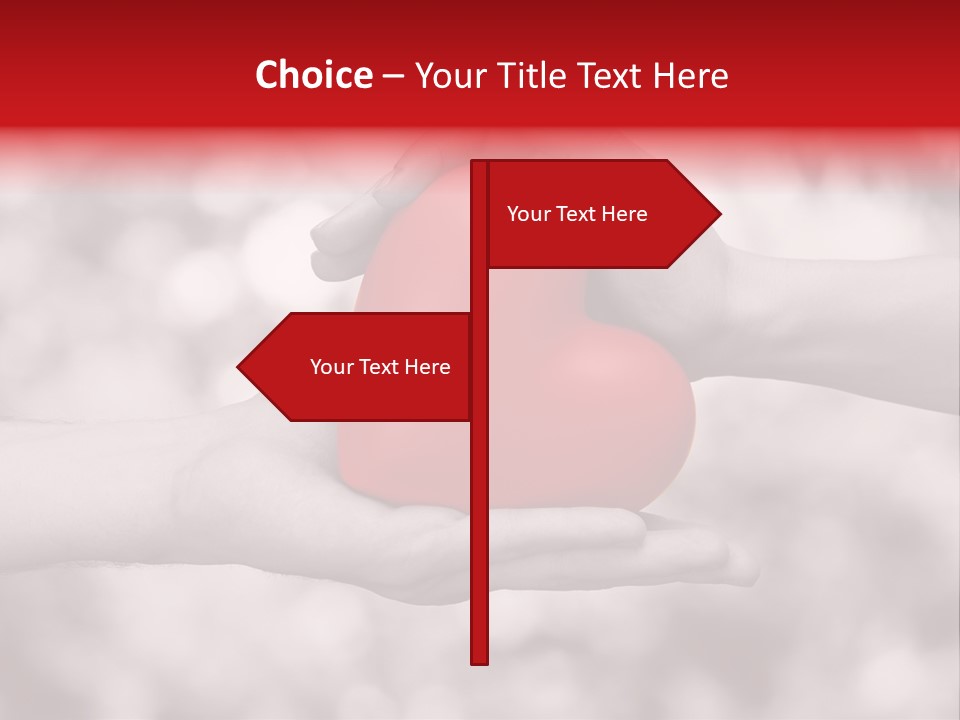 Man Beloved Finger PowerPoint Template