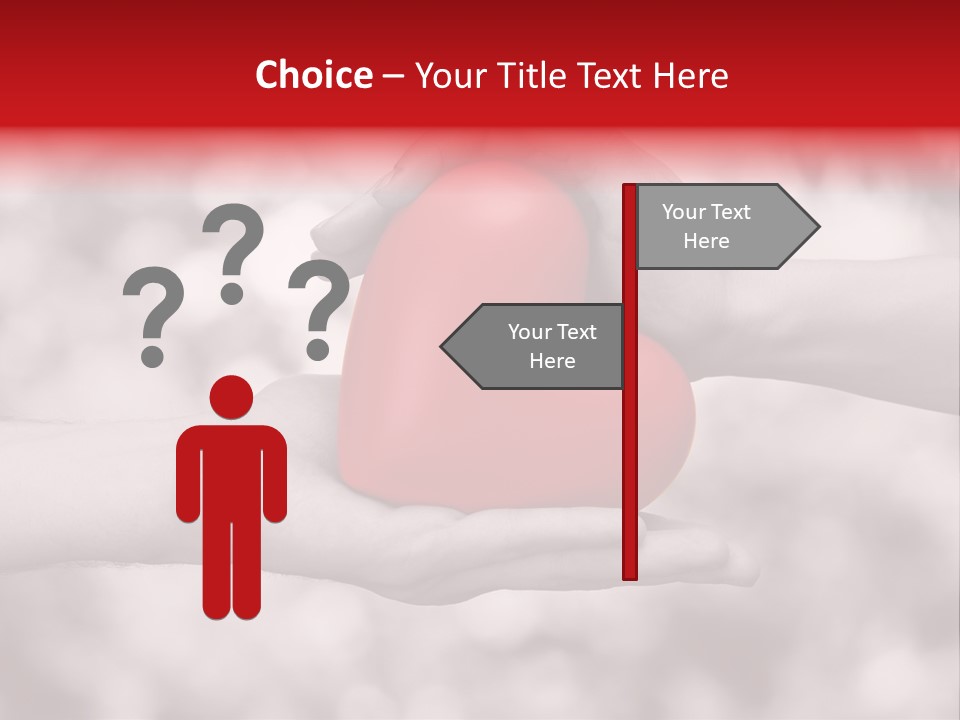 Man Beloved Finger PowerPoint Template