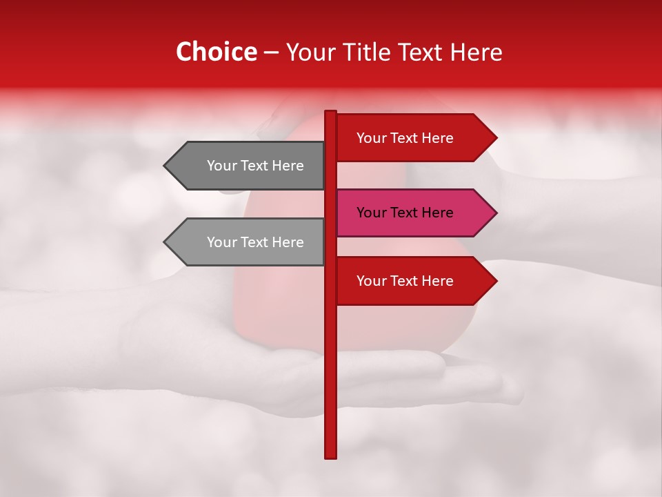 Man Beloved Finger PowerPoint Template