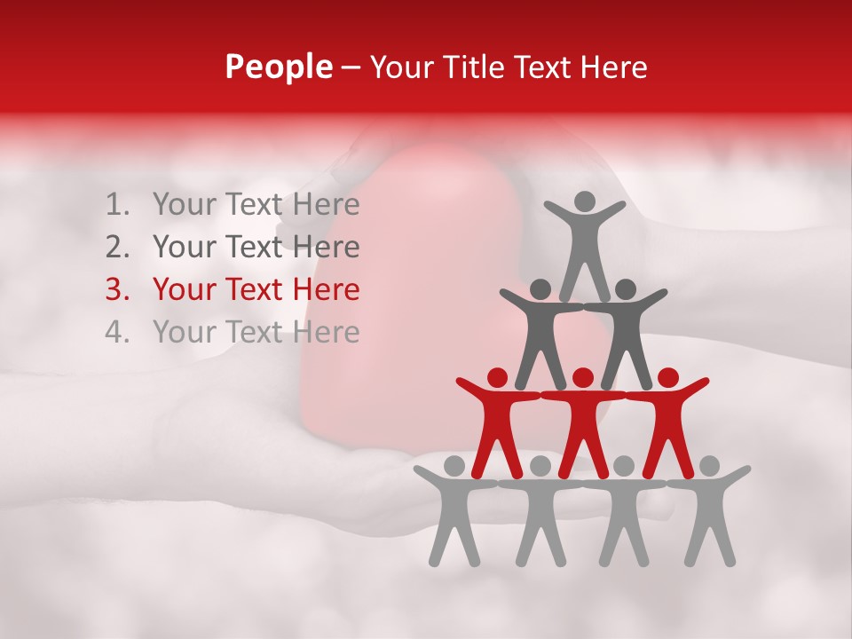 Man Beloved Finger PowerPoint Template