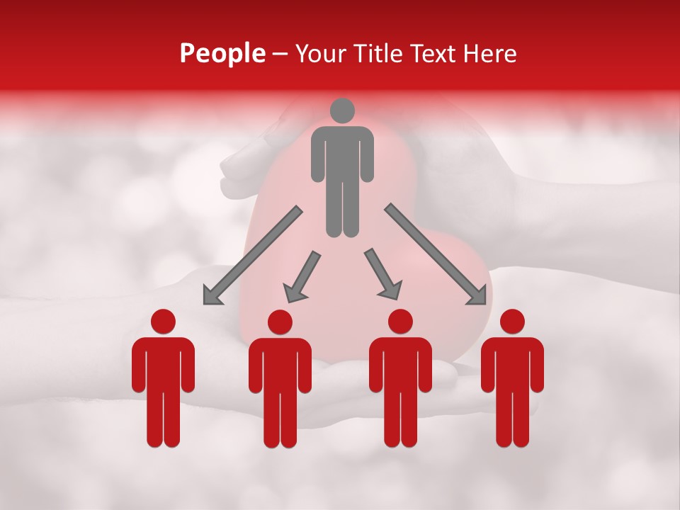 Man Beloved Finger PowerPoint Template