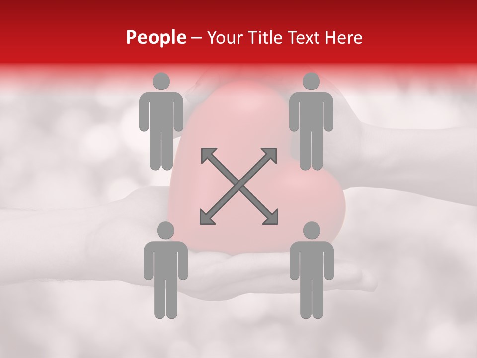 Man Beloved Finger PowerPoint Template