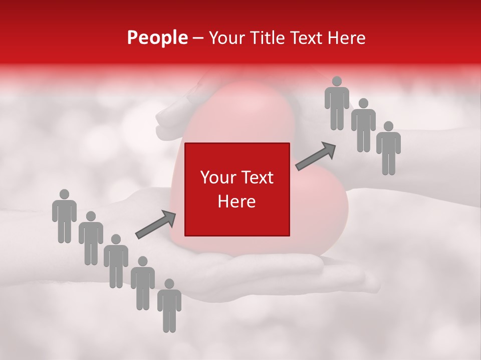 Man Beloved Finger PowerPoint Template