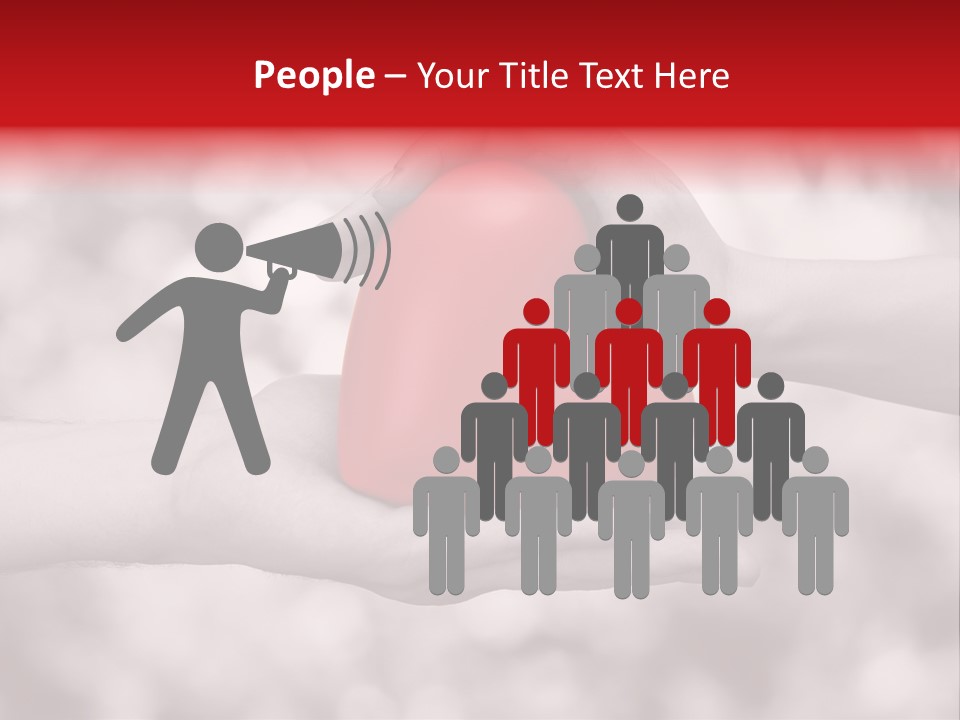 Man Beloved Finger PowerPoint Template