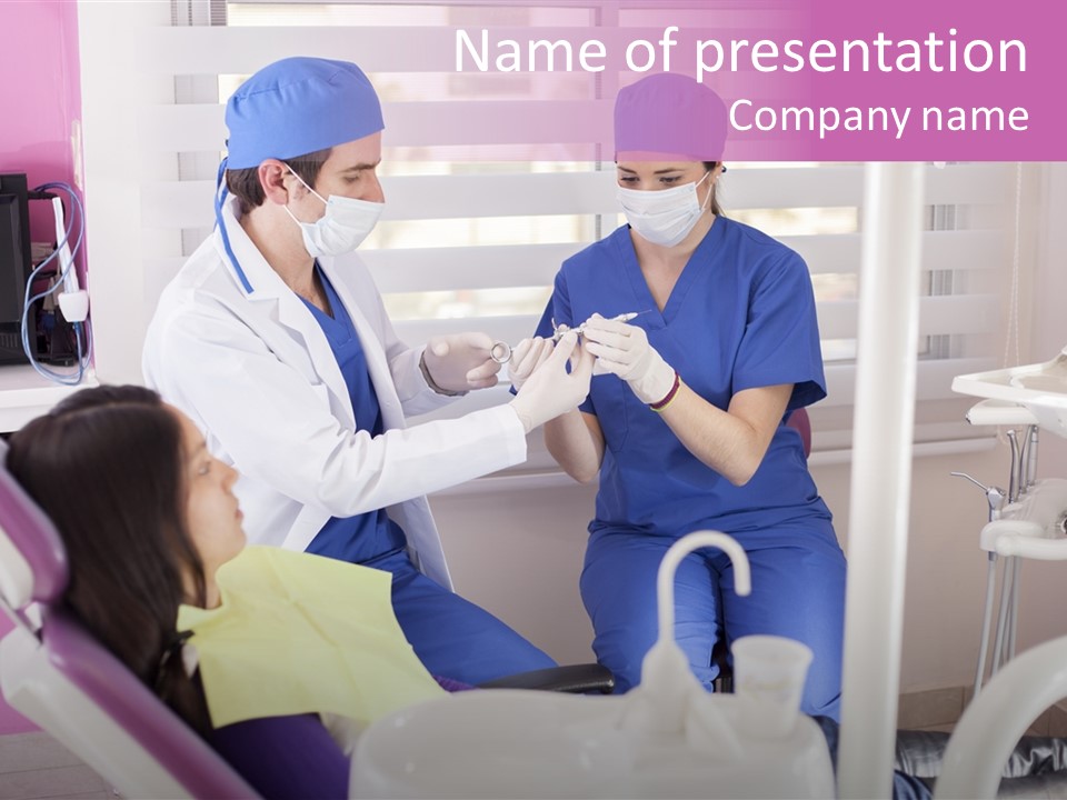 Teenager Operation Instruments PowerPoint Template