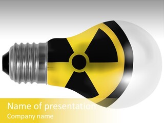 Attention Ray Yellow PowerPoint Template