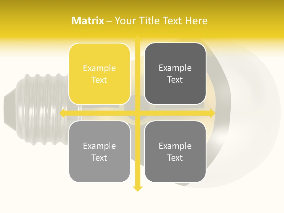 Attention Ray Yellow PowerPoint Template