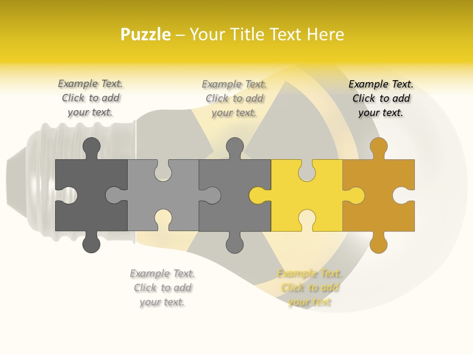 Attention Ray Yellow PowerPoint Template