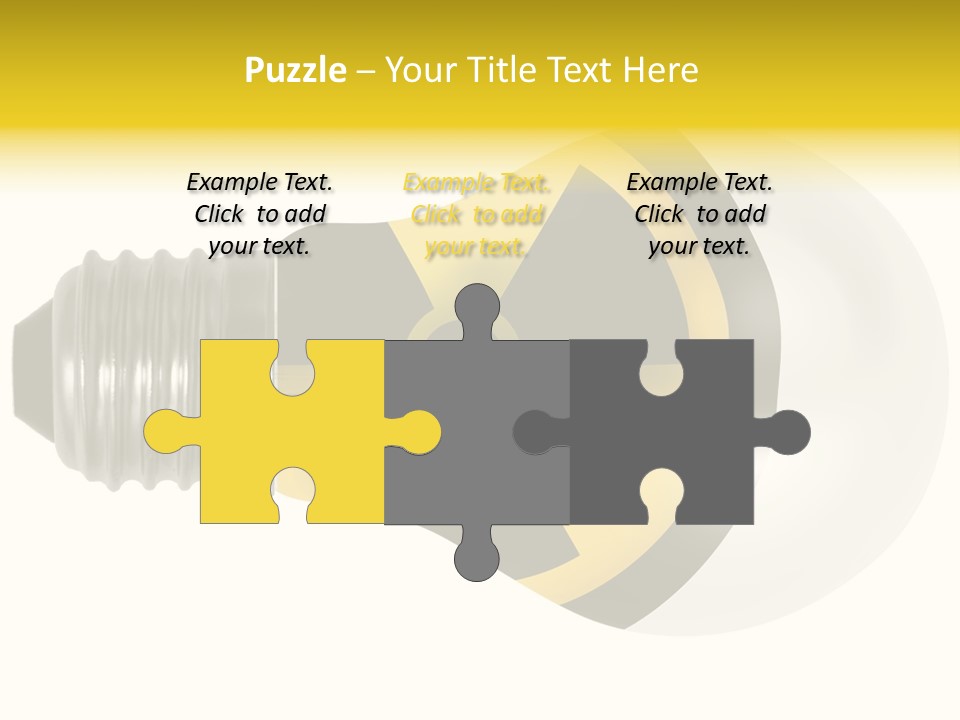 Attention Ray Yellow PowerPoint Template