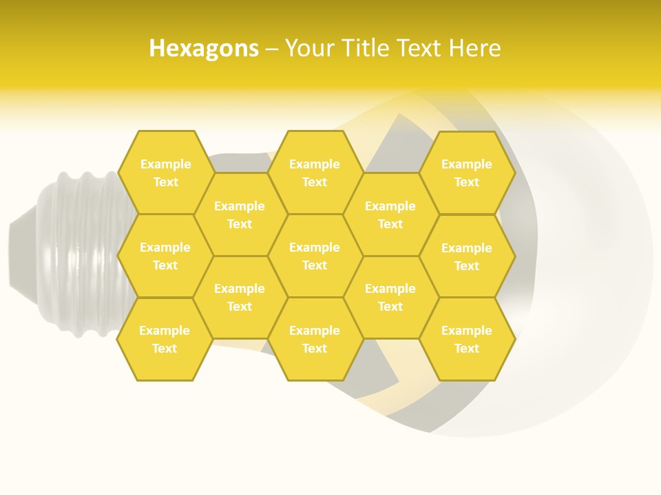 Attention Ray Yellow PowerPoint Template