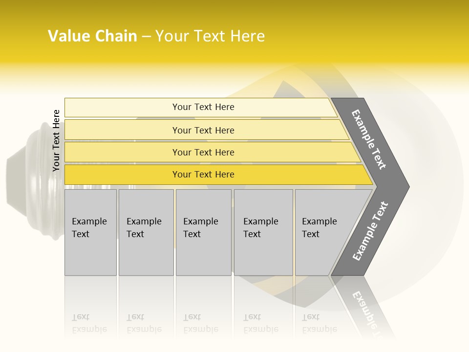 Attention Ray Yellow PowerPoint Template