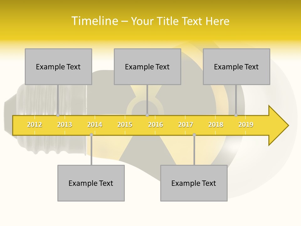 Attention Ray Yellow PowerPoint Template