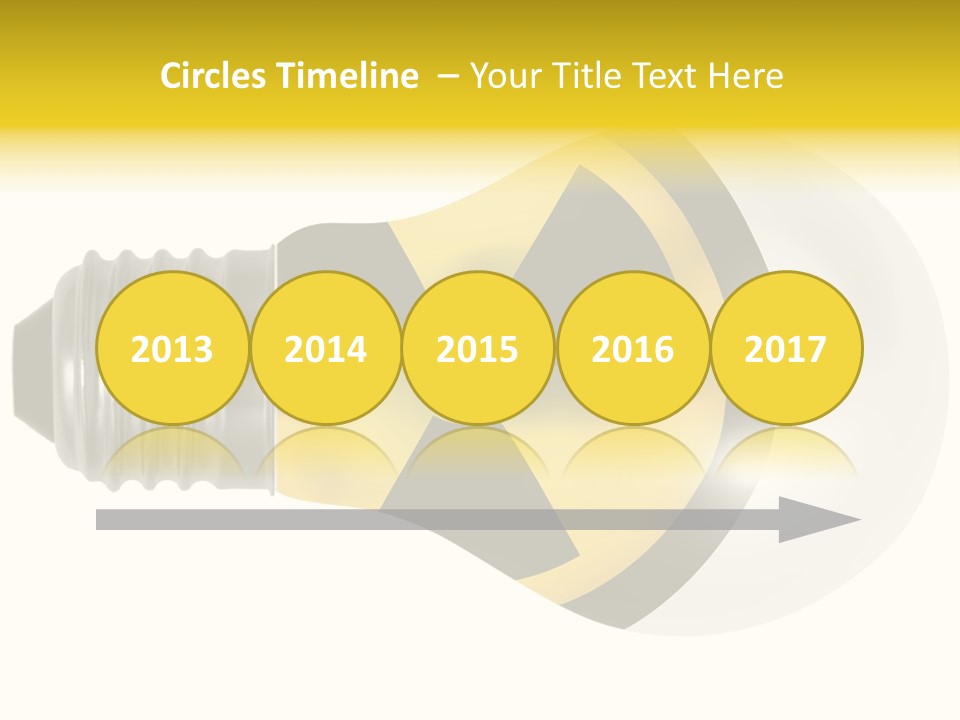 Attention Ray Yellow PowerPoint Template