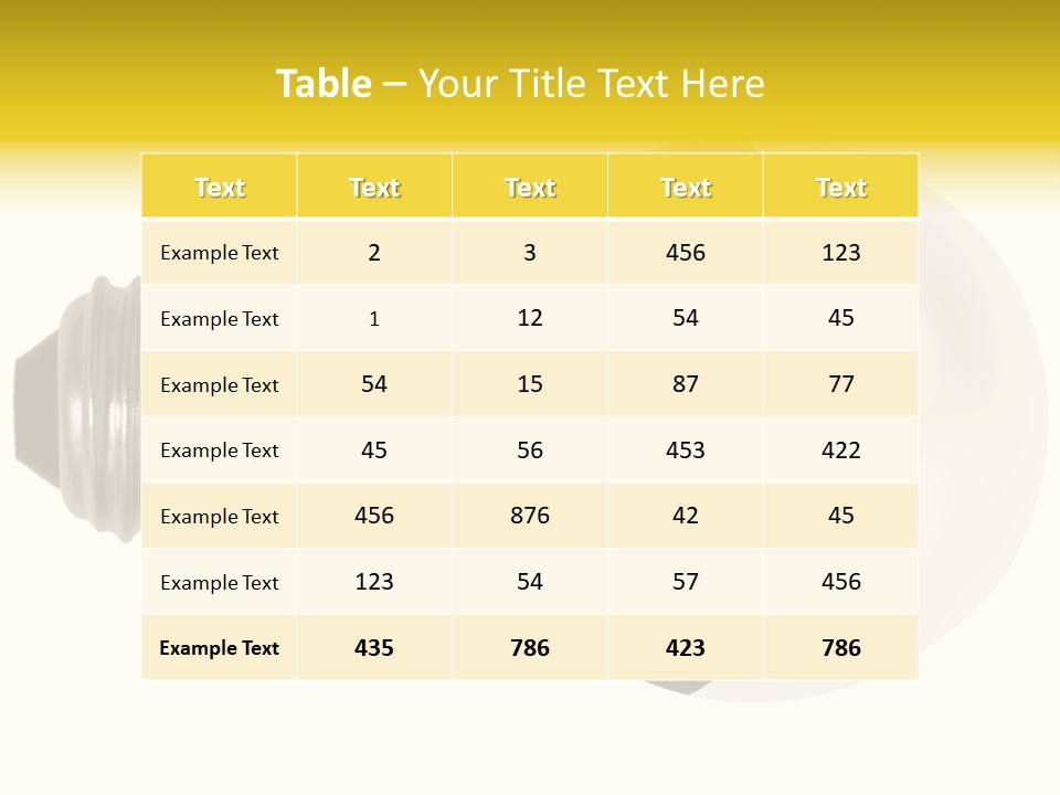 Attention Ray Yellow PowerPoint Template