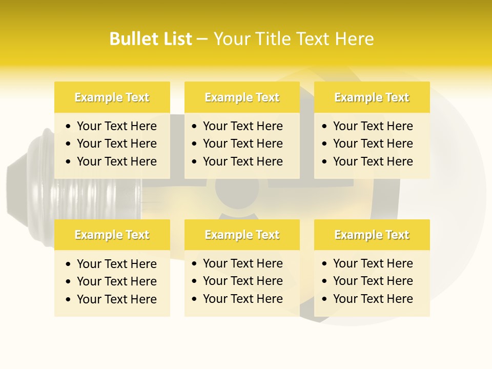 Attention Ray Yellow PowerPoint Template