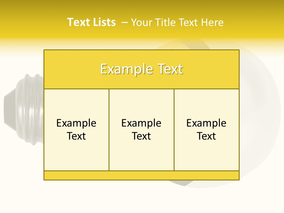 Attention Ray Yellow PowerPoint Template
