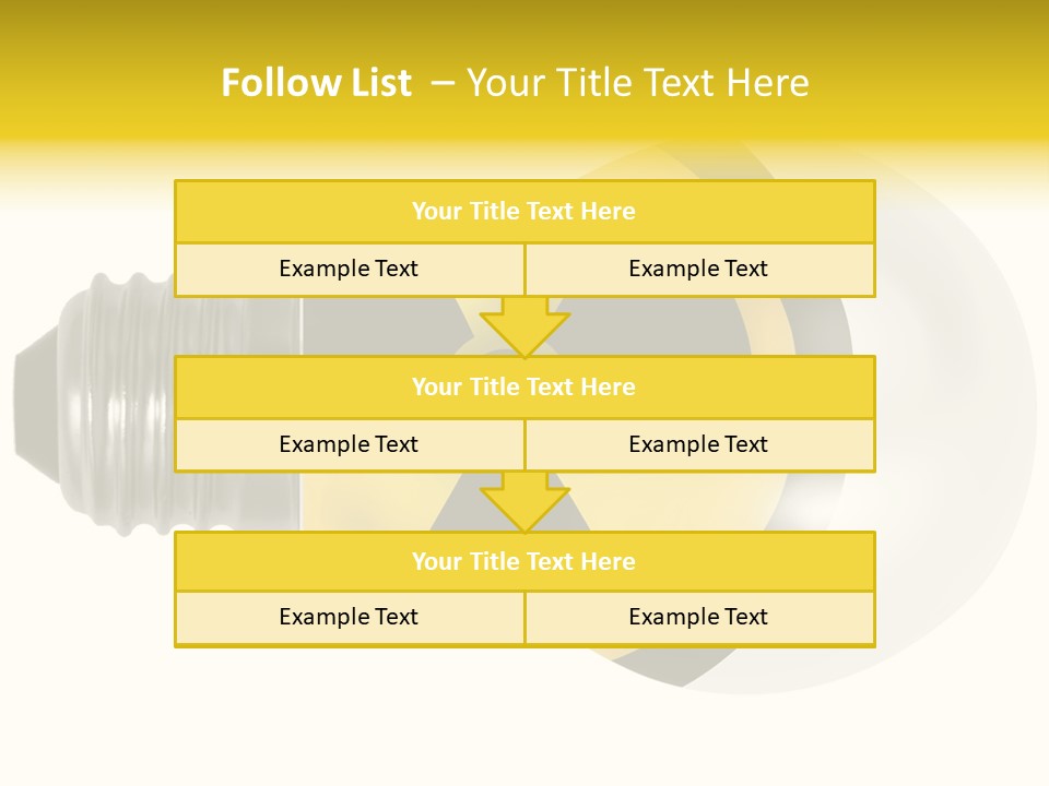 Attention Ray Yellow PowerPoint Template