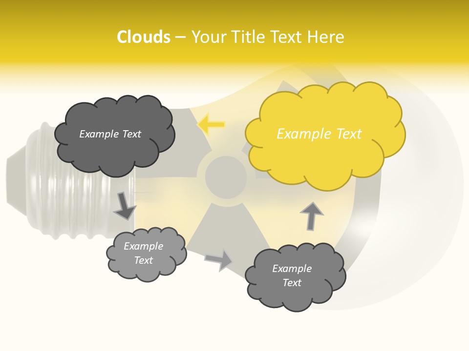 Attention Ray Yellow PowerPoint Template
